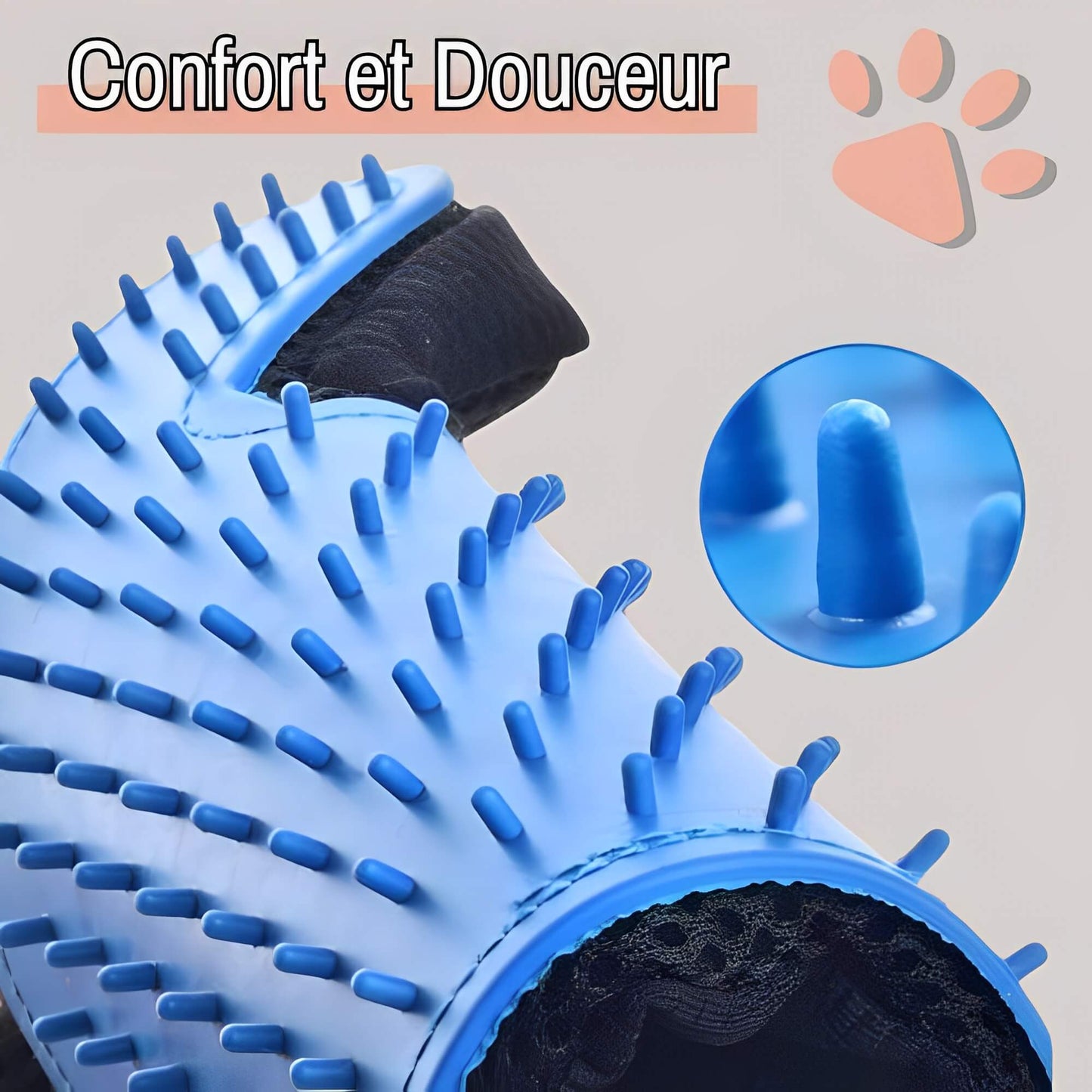 Brosse pour Chat ou Chien Gant de toilettage JuJuGantBrosse confort douceur
