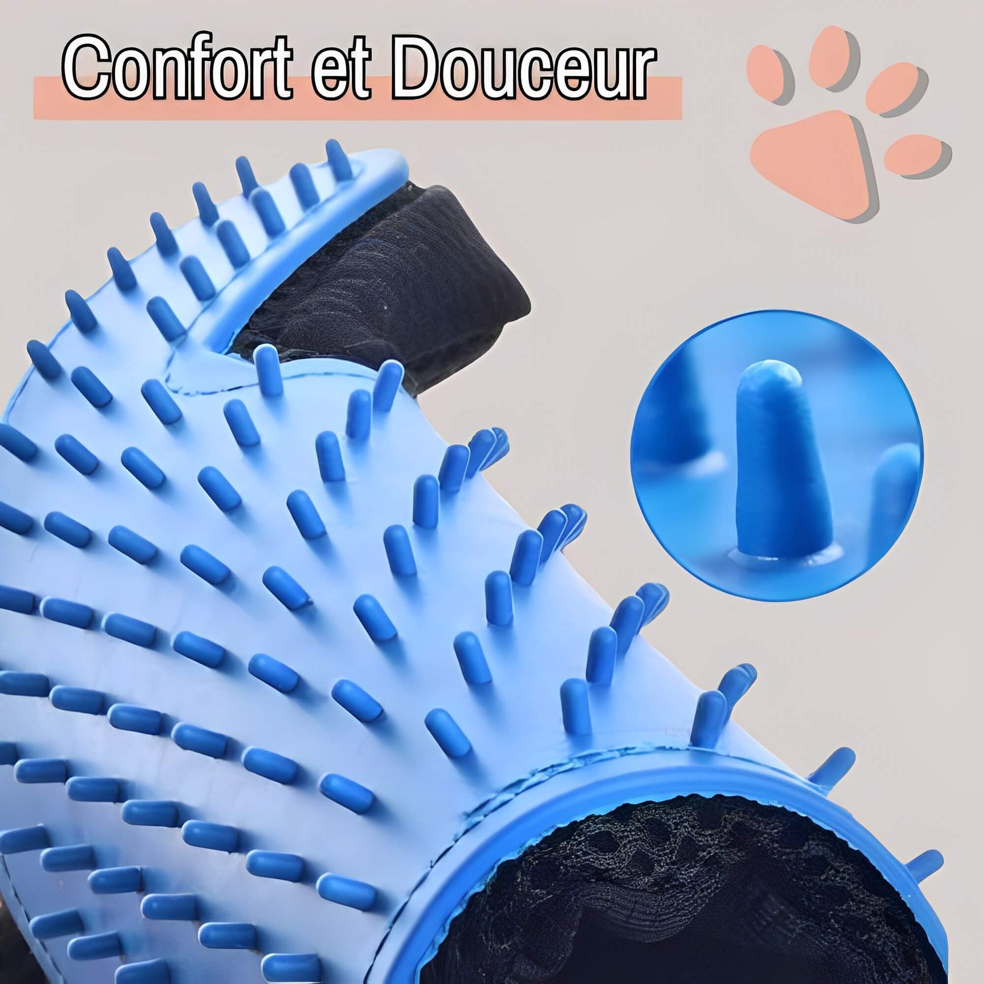 Brosse pour Chat ou Chien Gant de toilettage JuJuGantBrosse confort douceur