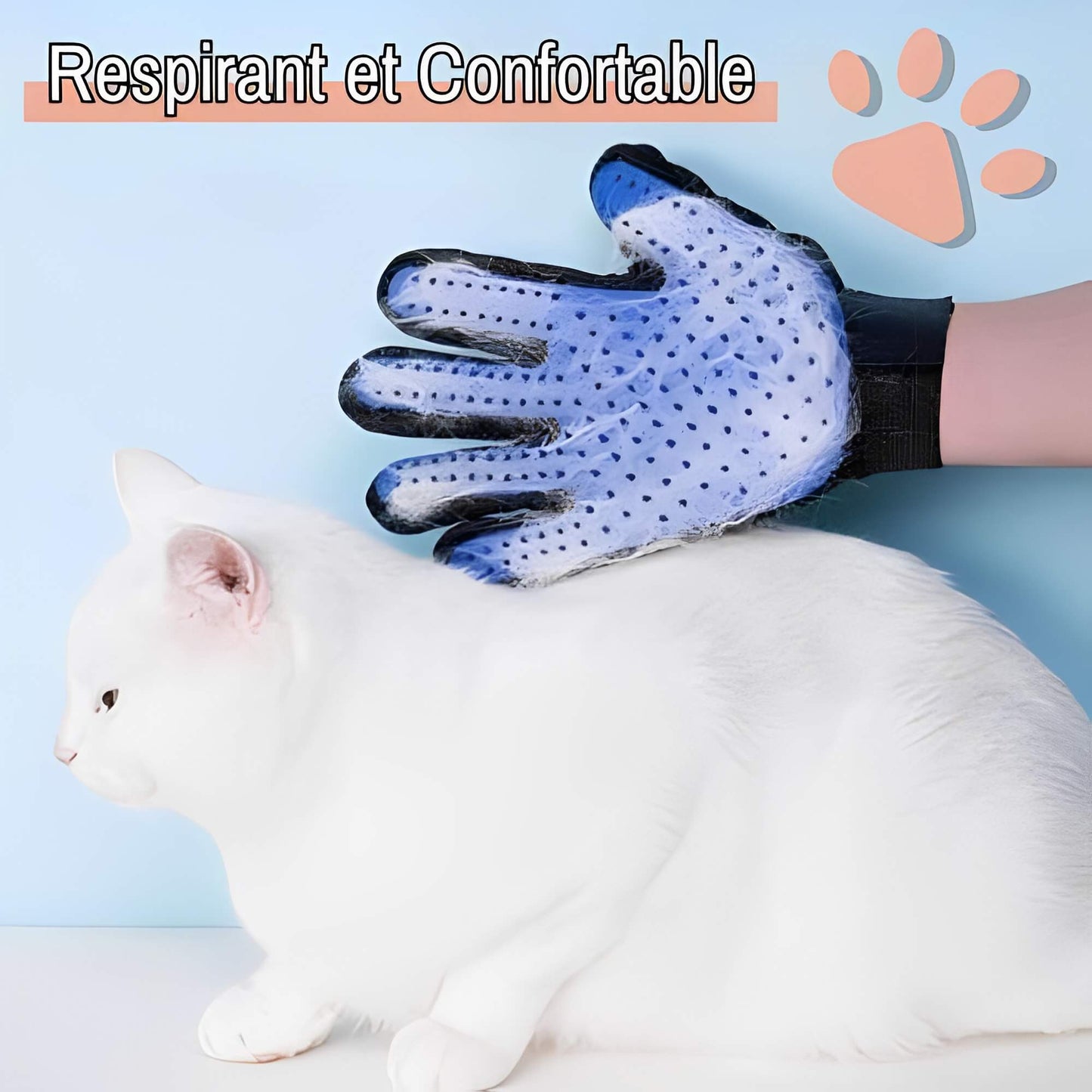 Brosse pour Chat ou Chien Gant de toilettage JuJuGantBrosse respirant confortable