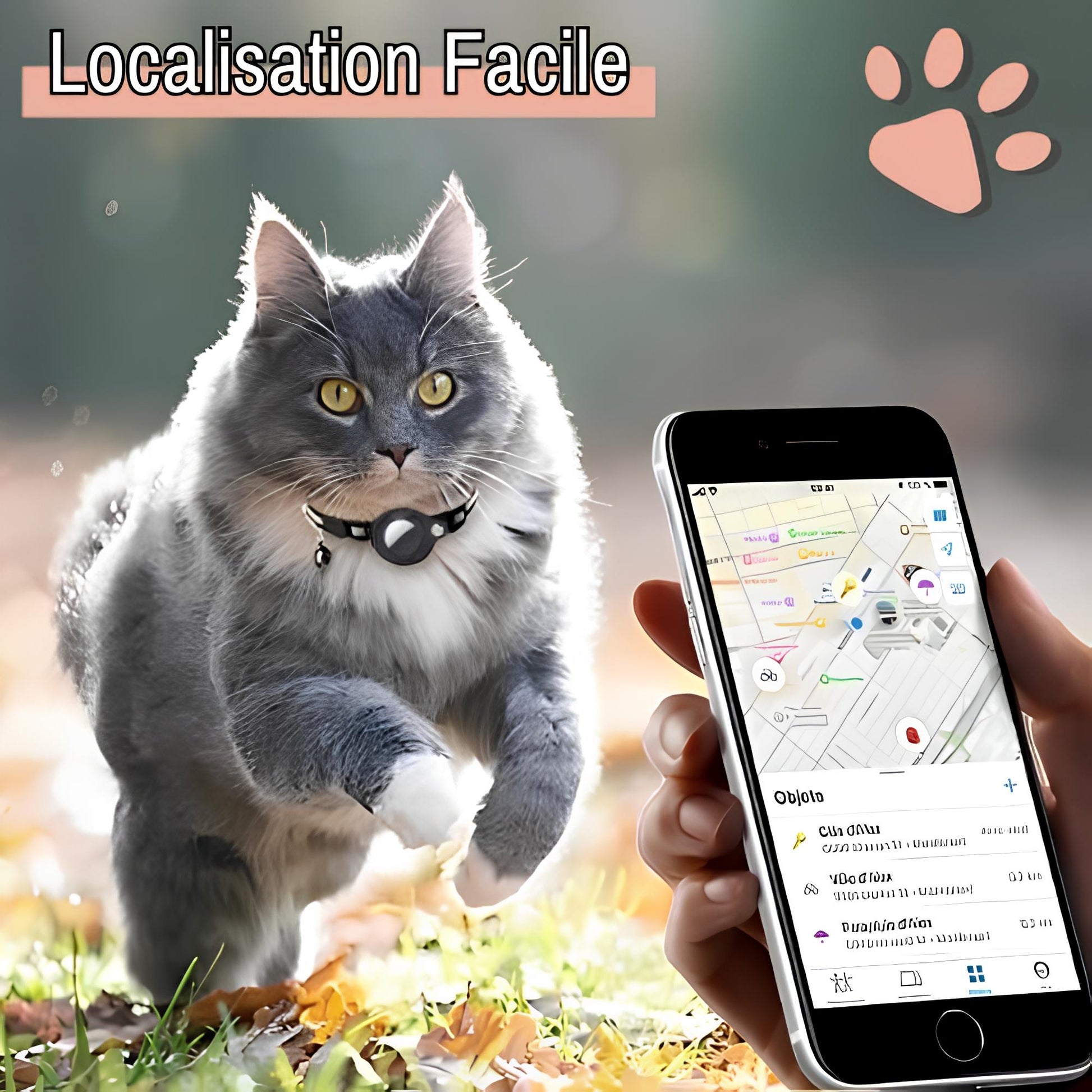 Collier chat pour airtag jujufindcat02 la niche de jules localisation facile