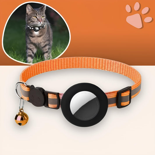 collier chat pour airtag comment retrouver son chat jujufindcat la niche de jules orange