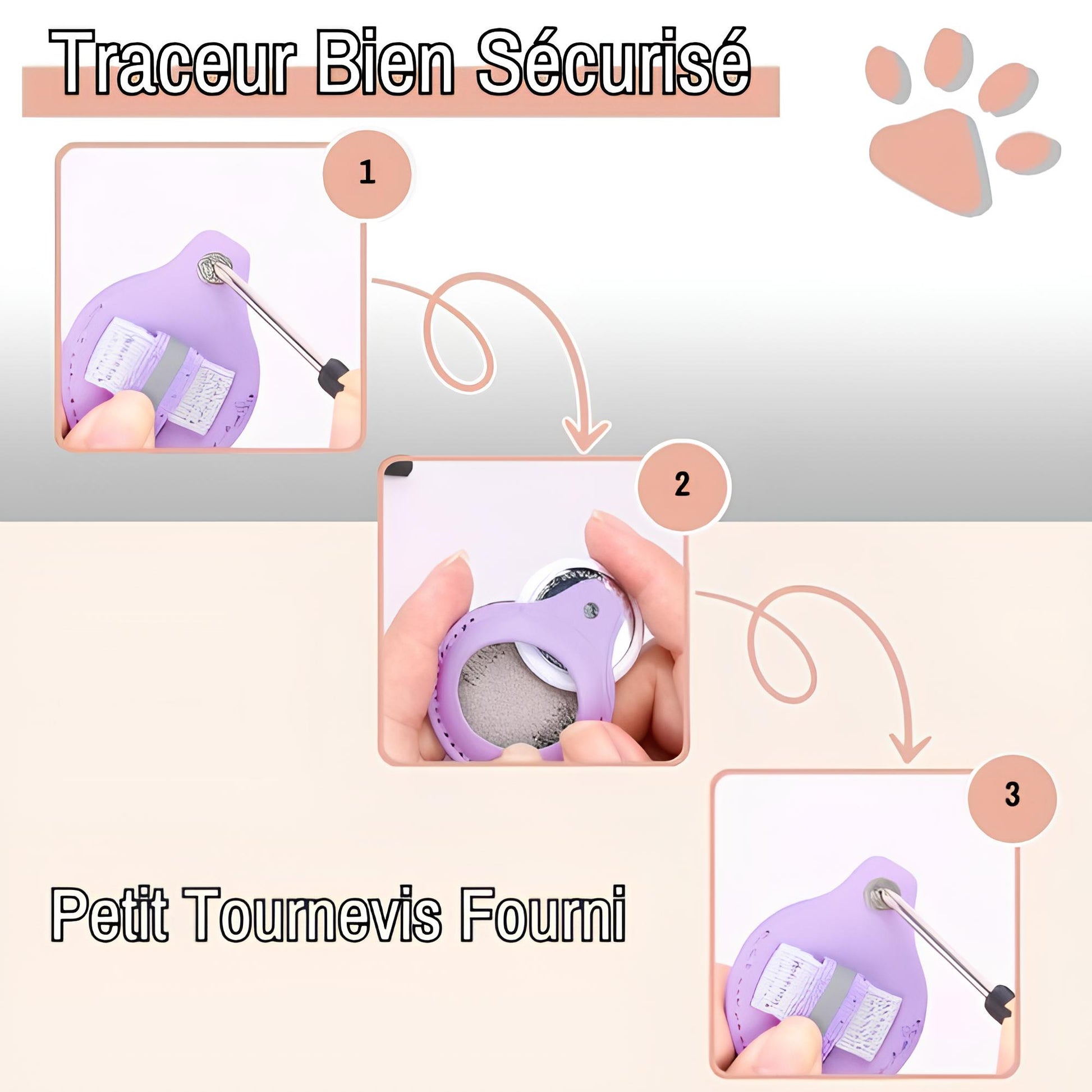 Collier chat pour airtag jujufindcat02 la niche de jules bien sécurisé