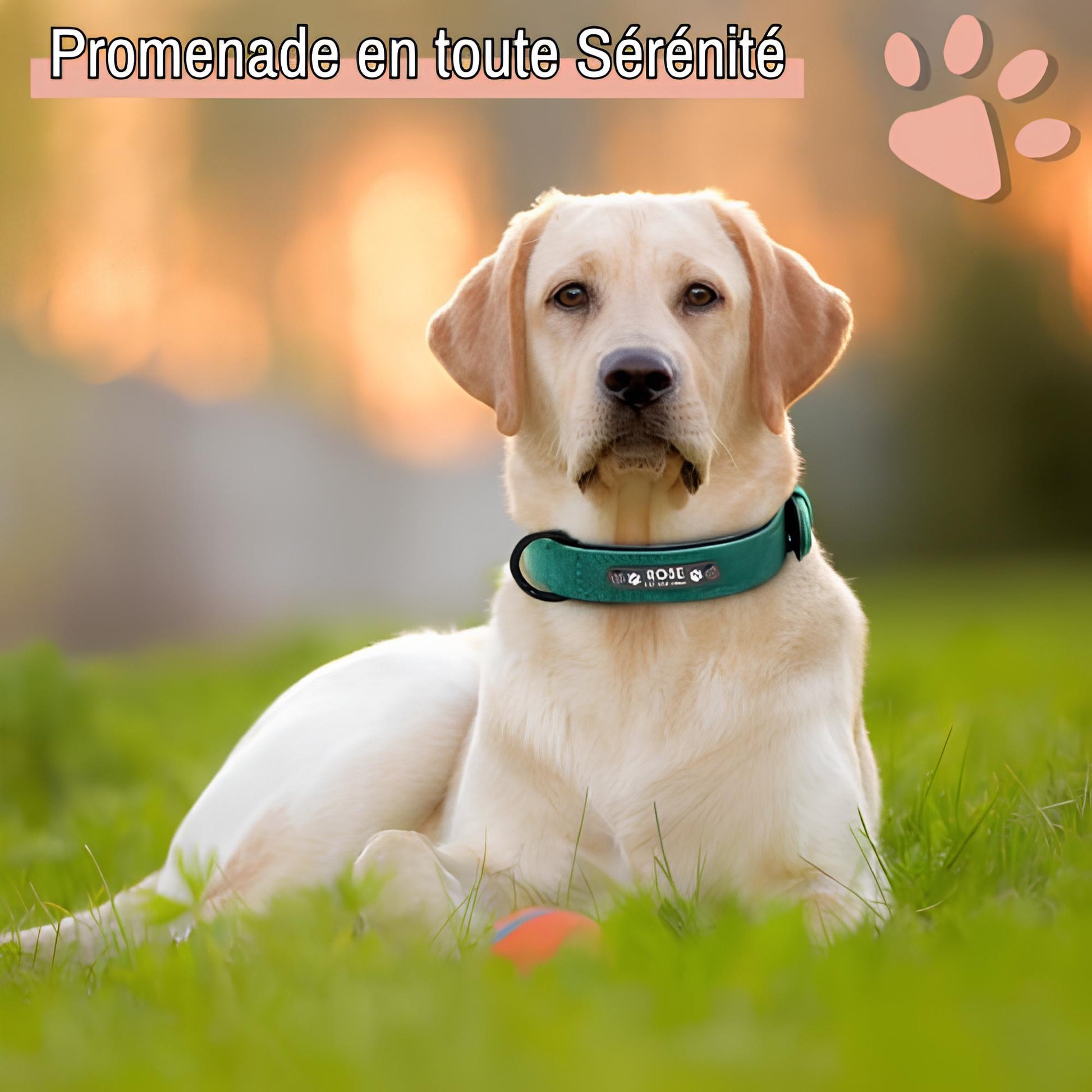 Collier personnalise pour chien nom personnalisable la niche de jules jujusecurename sérénité