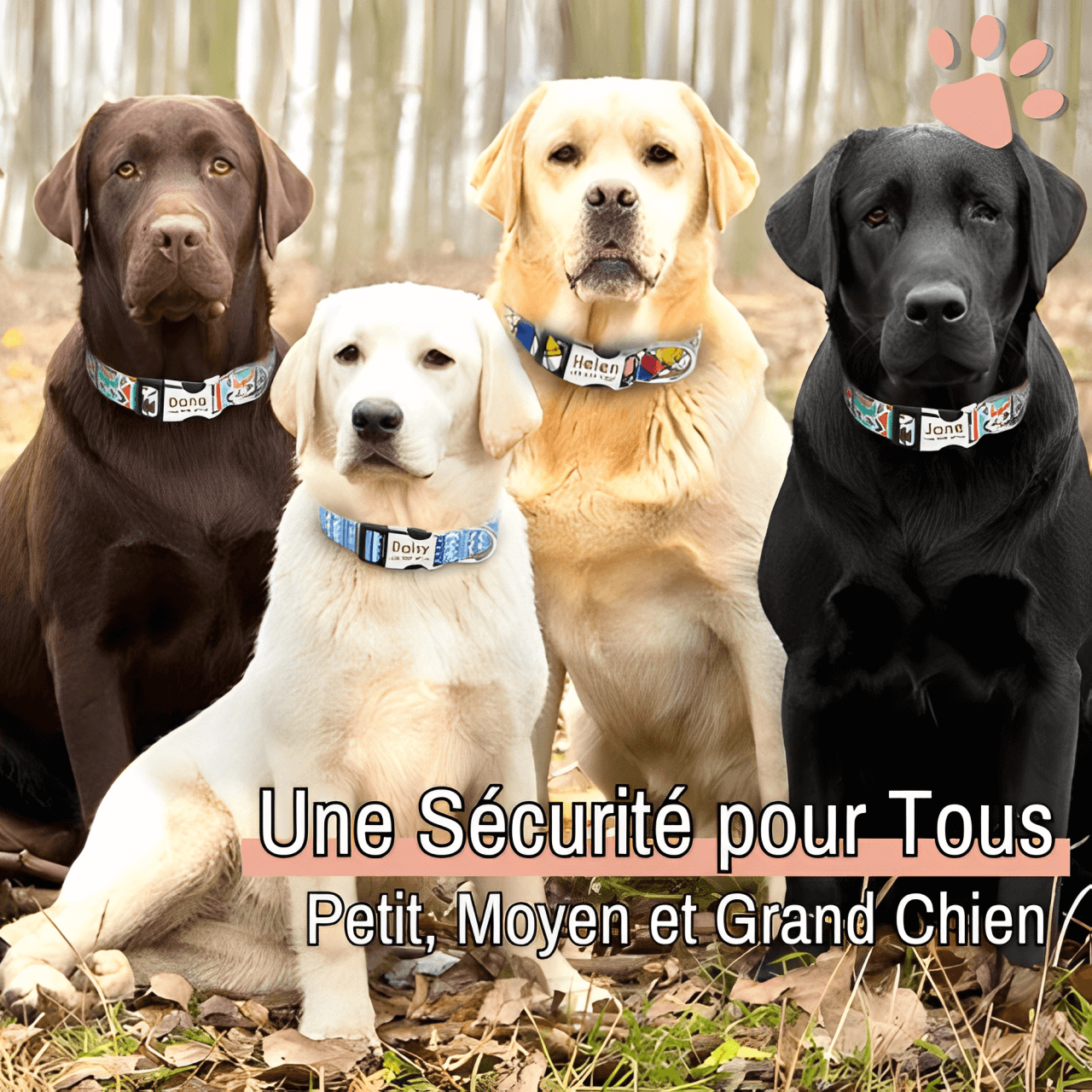 Collier pour chien personnalise prenom telephone personnalisable la niche de jules jujucollartag2 petit moyen grand chien