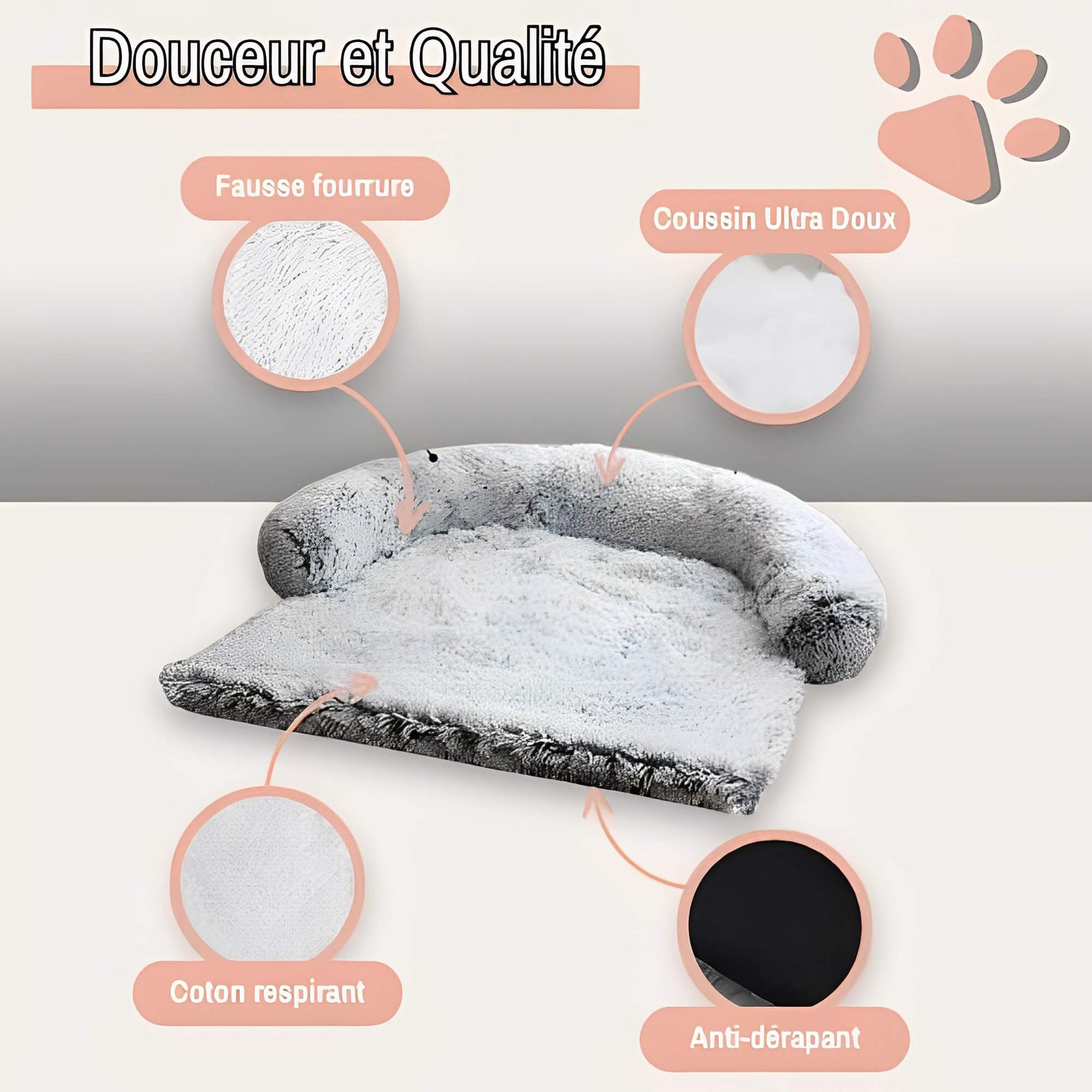 Coussin pour chien JujuRelaxBed douceur qualité