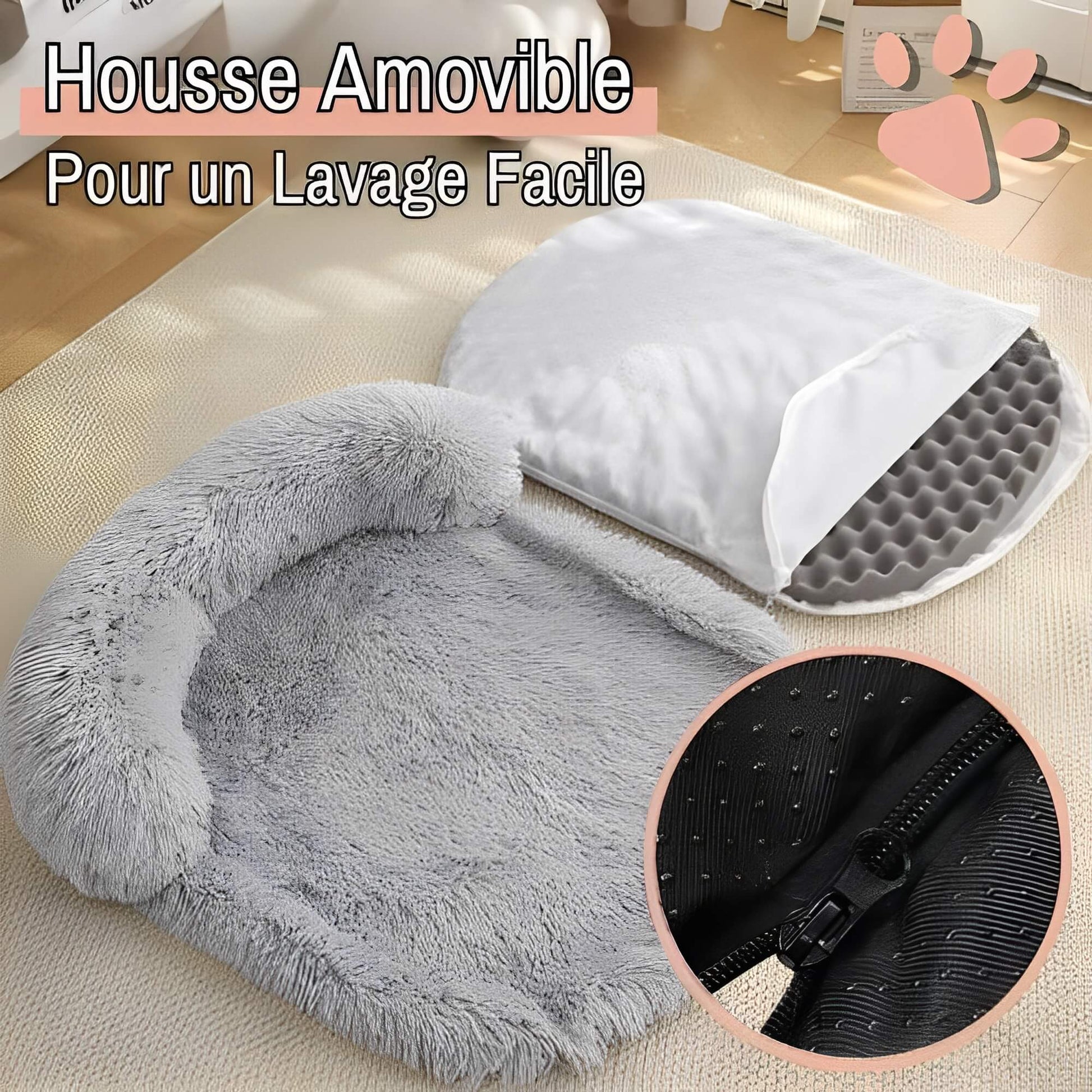 Coussin pour chien JujuRelaxBed housse amovile lavage facile