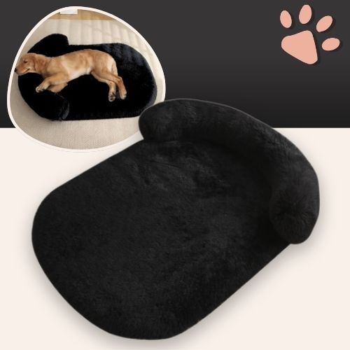 Coussin pour chien déhoussable imperméable JujuRelaxBed la niche de jules noir