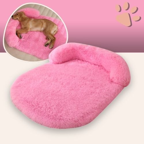 Coussin pour chien déhoussable imperméable JujuRelaxBed la niche de jules rose