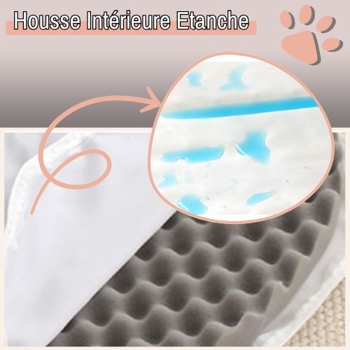 Coussin pour chien déhoussable imperméable JujuRelaxBed la niche de jules étanche