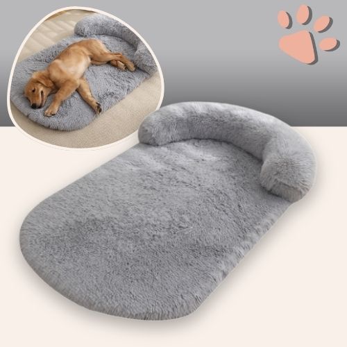 Coussin pour chien déhoussable imperméable JujuRelaxBed la niche de jules gris clair