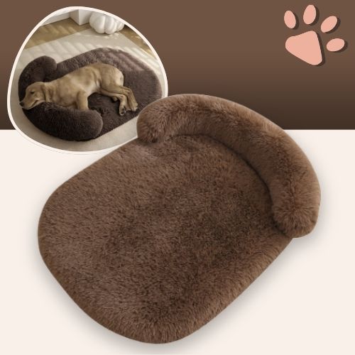 Coussin pour chien déhoussable imperméable JujuRelaxBed la niche de jules brun kaki