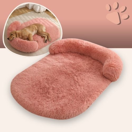 Coussin pour chien déhoussable imperméable JujuRelaxBed la niche de jules rose foncé
