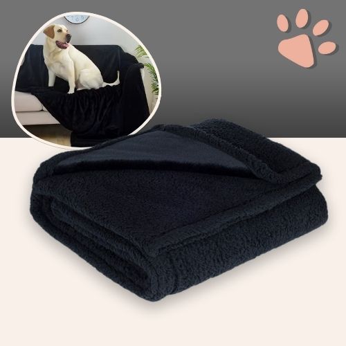 Couverture impermeable pour chien JujuProtectBlanket noir