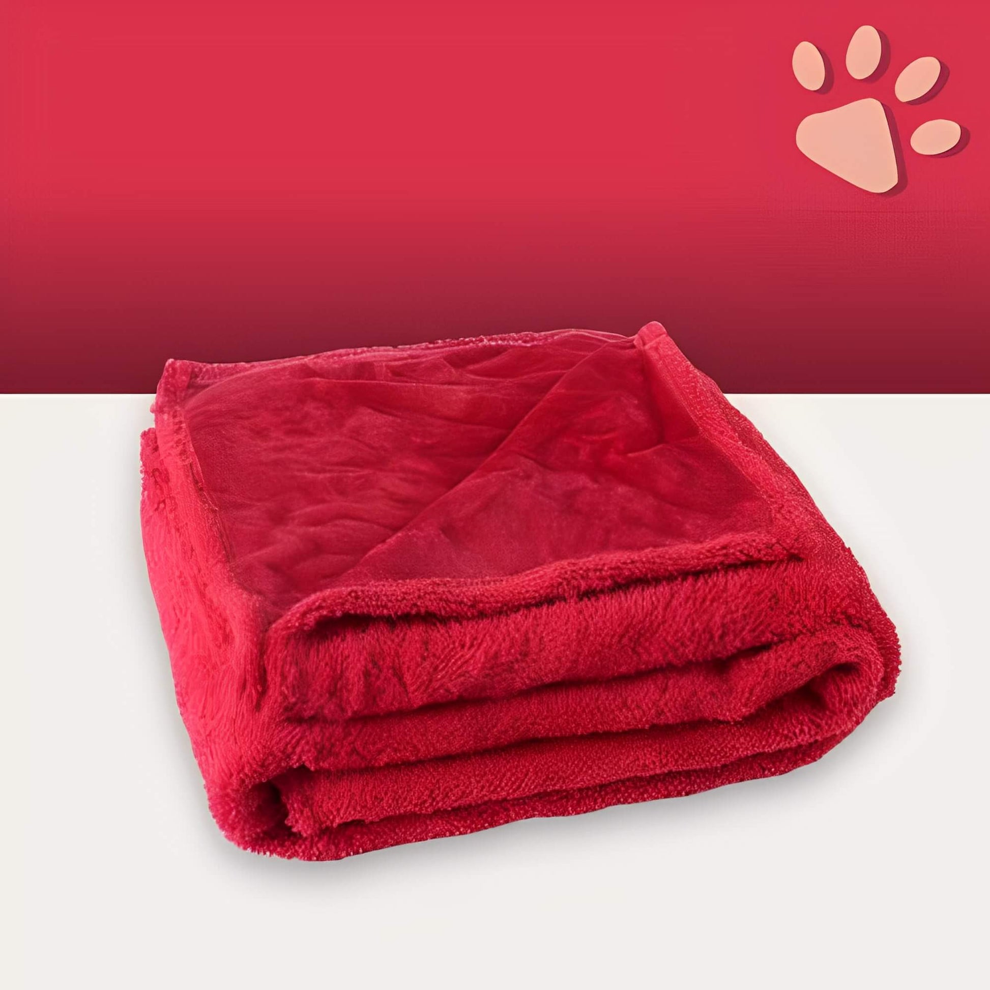 Couverture impermeable pour chien JujuProtectBlanket rouge