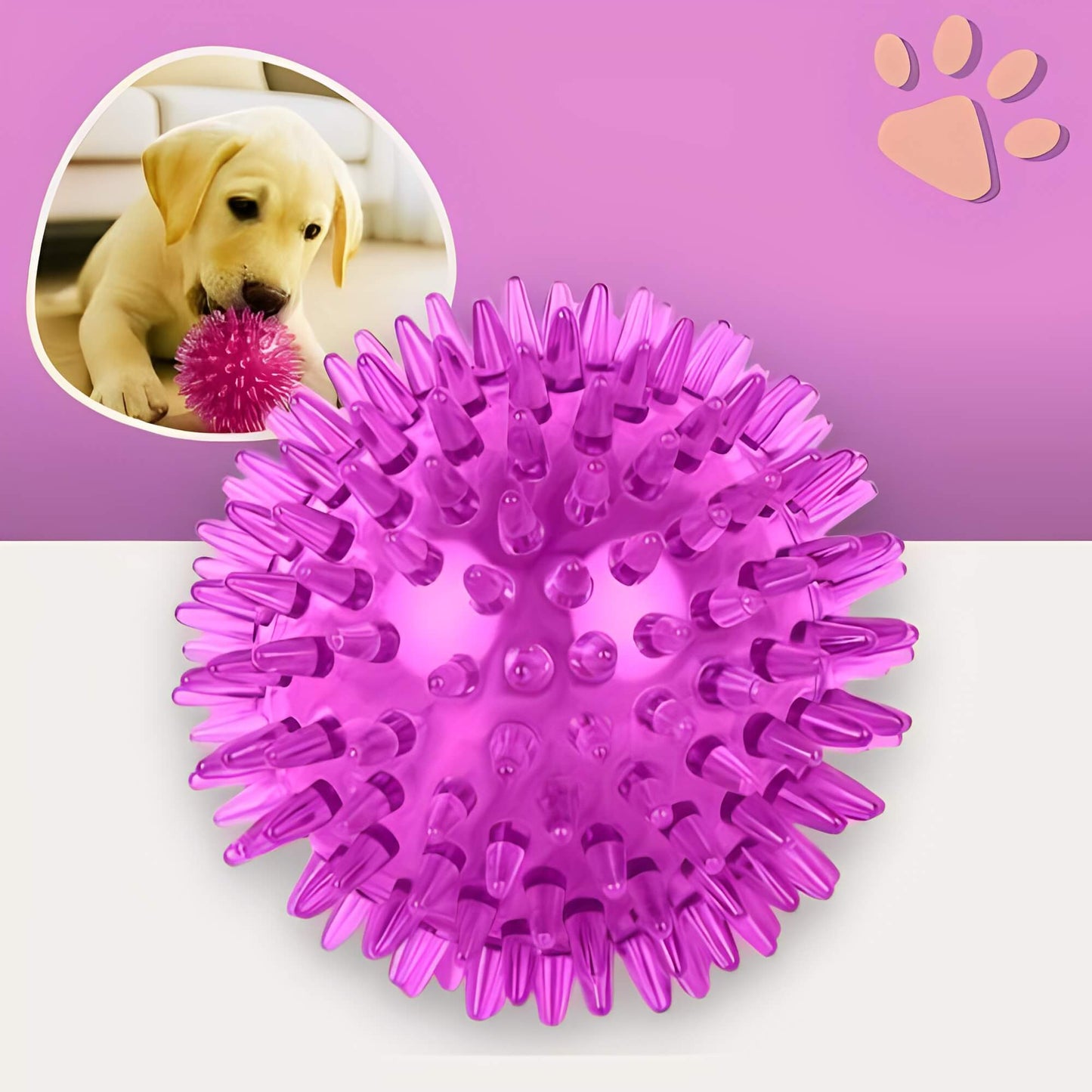 Jouet Pour Chien a Mordre Balle pour Chien la niche de jules JuJuPowerChew variante violet