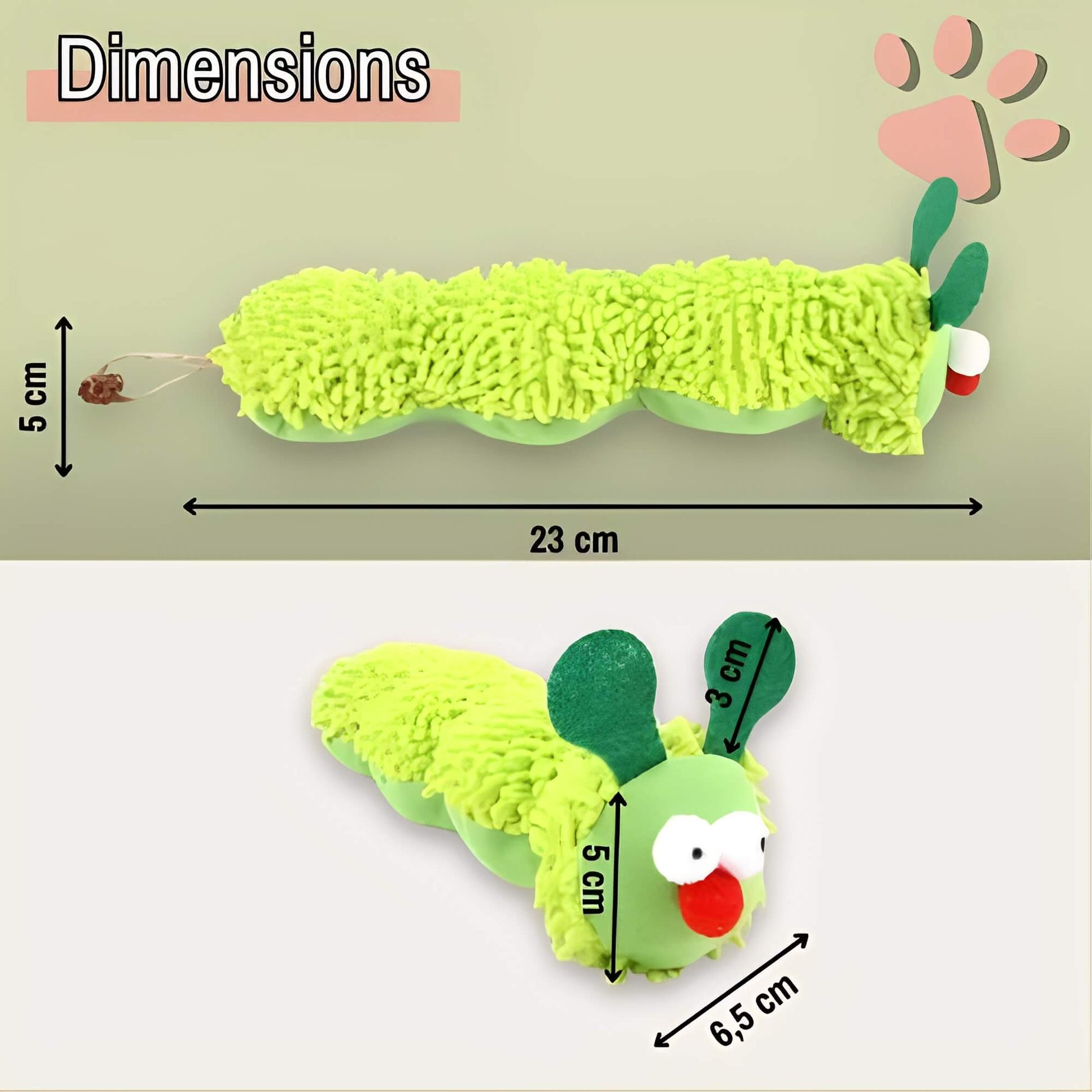 Jouet-a-macher-pour-chat-Herbe-a-chat-JuJuChewFun dimensions