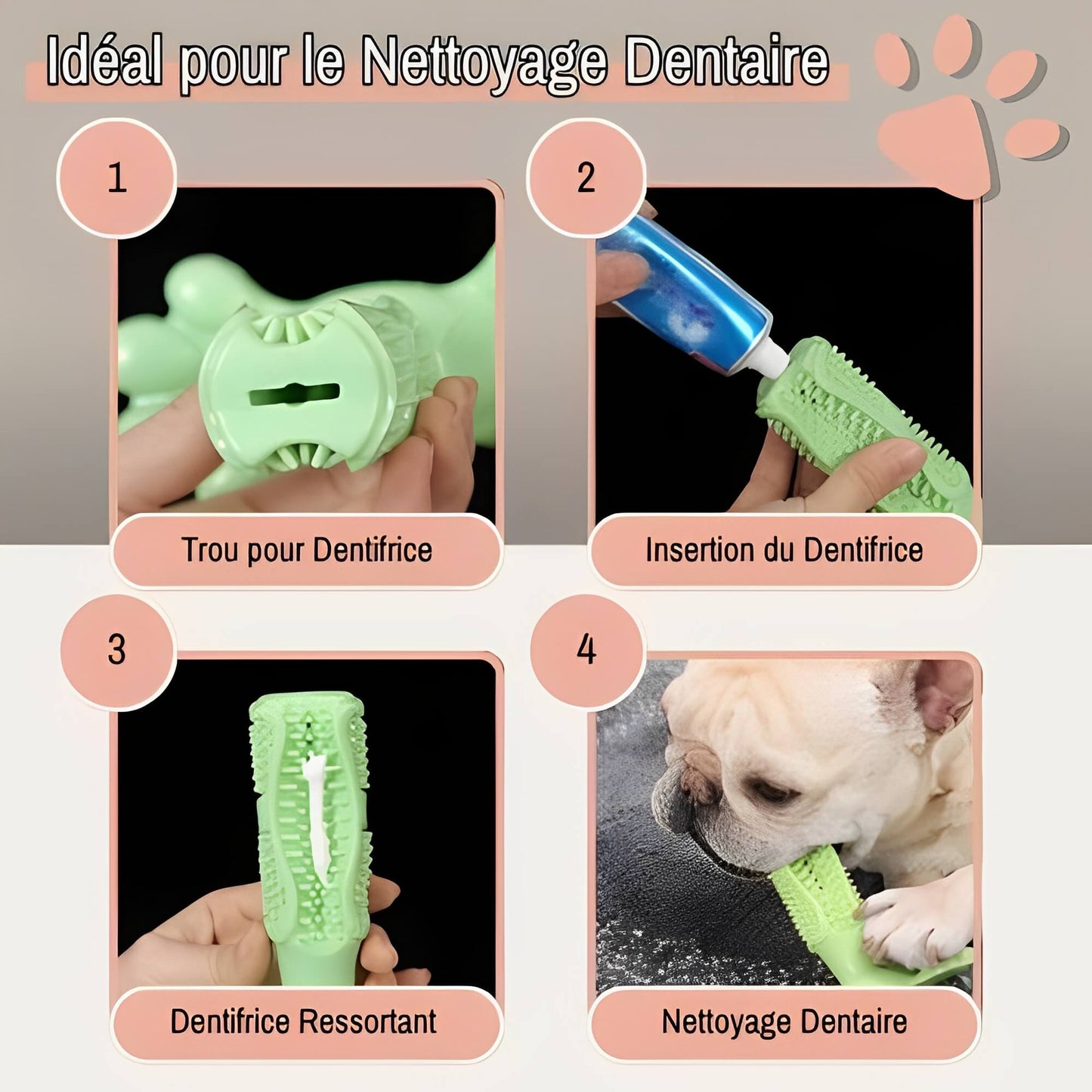 Jouet pour chien a macher jujudentguard la niche de jules ideal pour le nettoyage dentaire