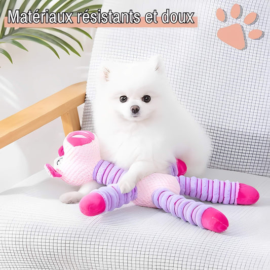 Jouet Sonore Pour Chien en forme de Cochon La Niche de Jules JuJuPiggySound materiaux resistants et doux