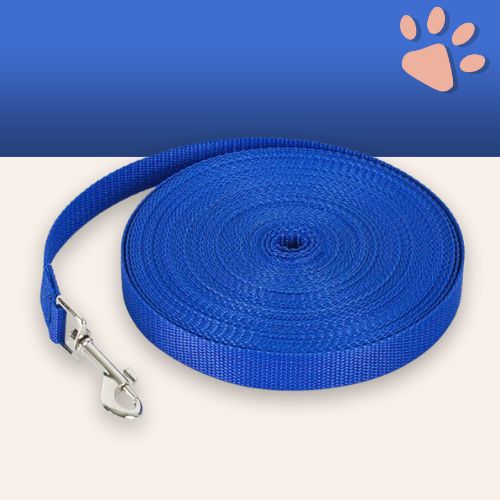 Laisse pour chien longue laisse jujulonge la niche de jules bleu