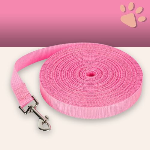 Laisse pour chien longue laisse jujulonge la niche de jules rose