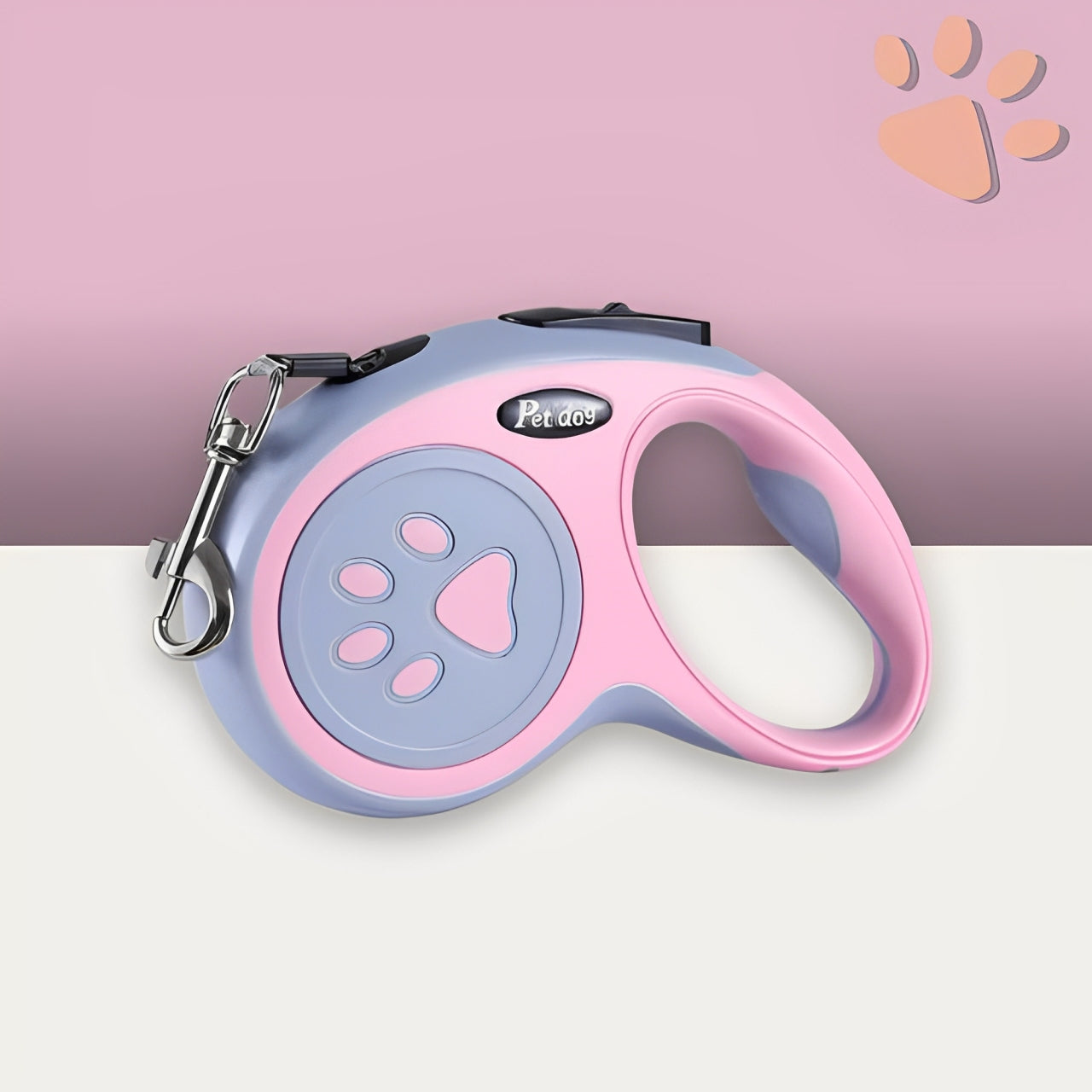 Laisse retractable pour chien jujuretractleash la niche de jules rose