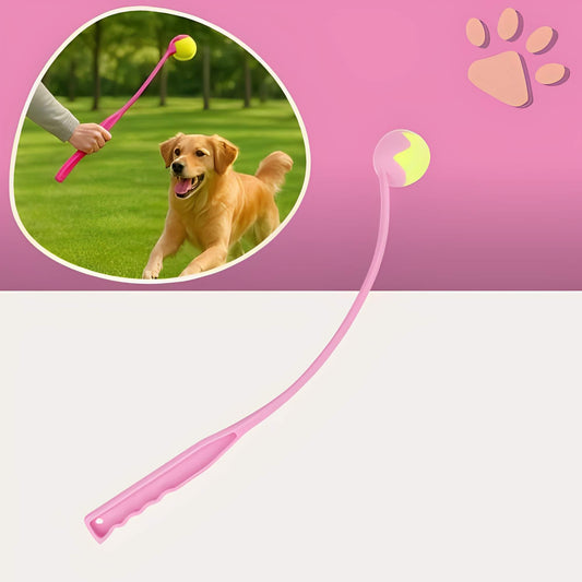 Lanceur de Balle Pour Chien la niche de jules JuJuLaunchGrip variante rose