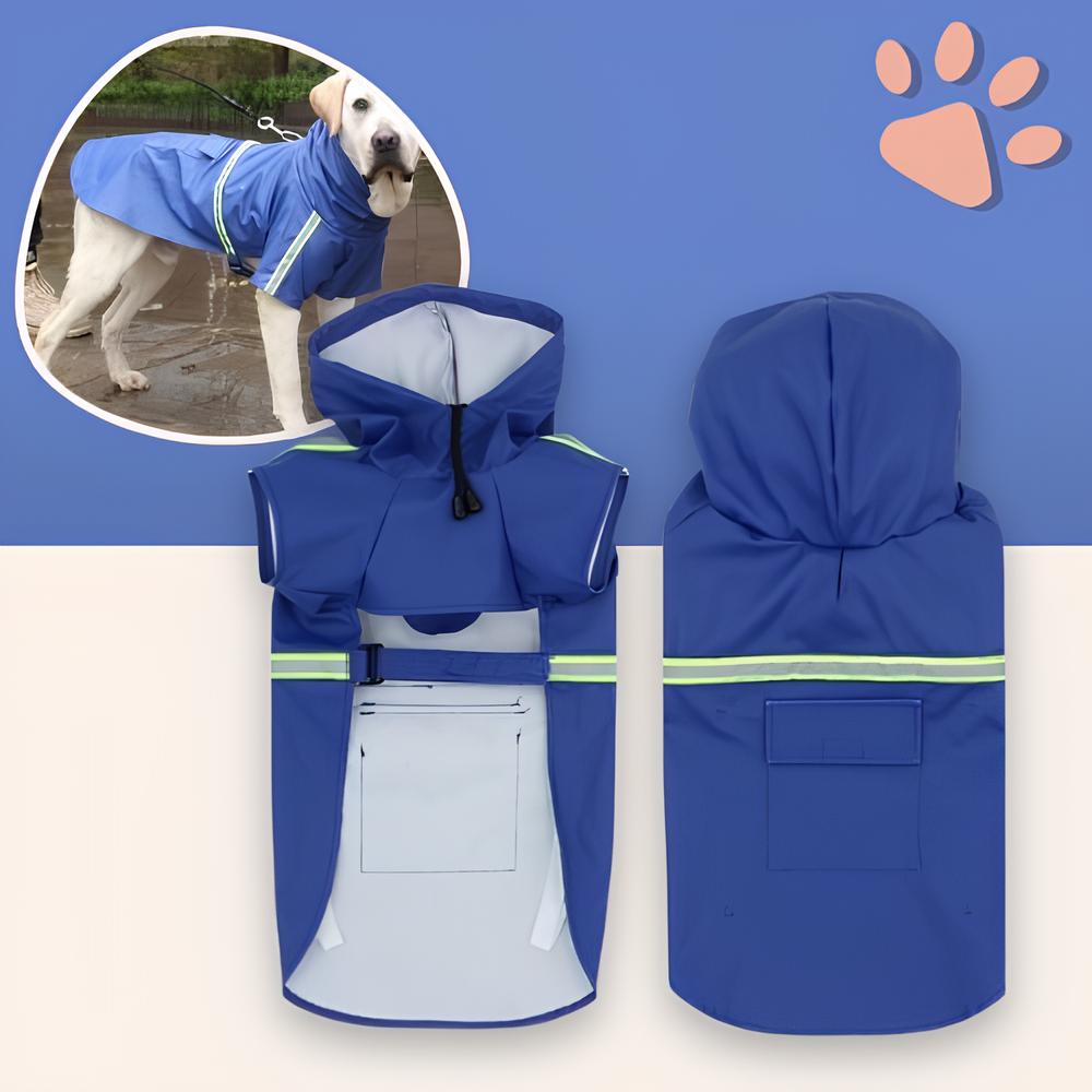 Manteau de pluie pour chien la niche de jules jujuwat bleu