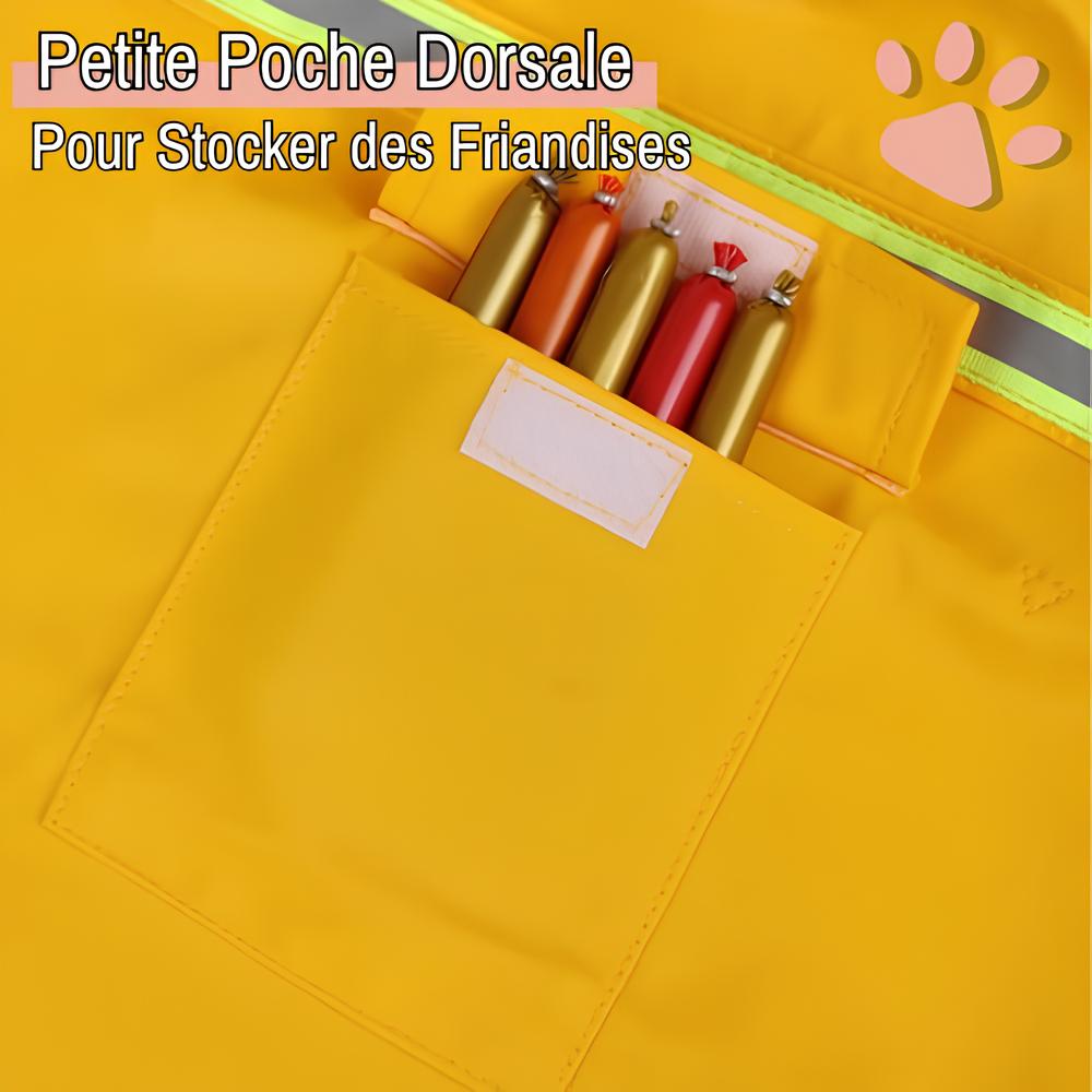 Manteau de pluie pour chien la niche de jules jujuwat poche dorsale