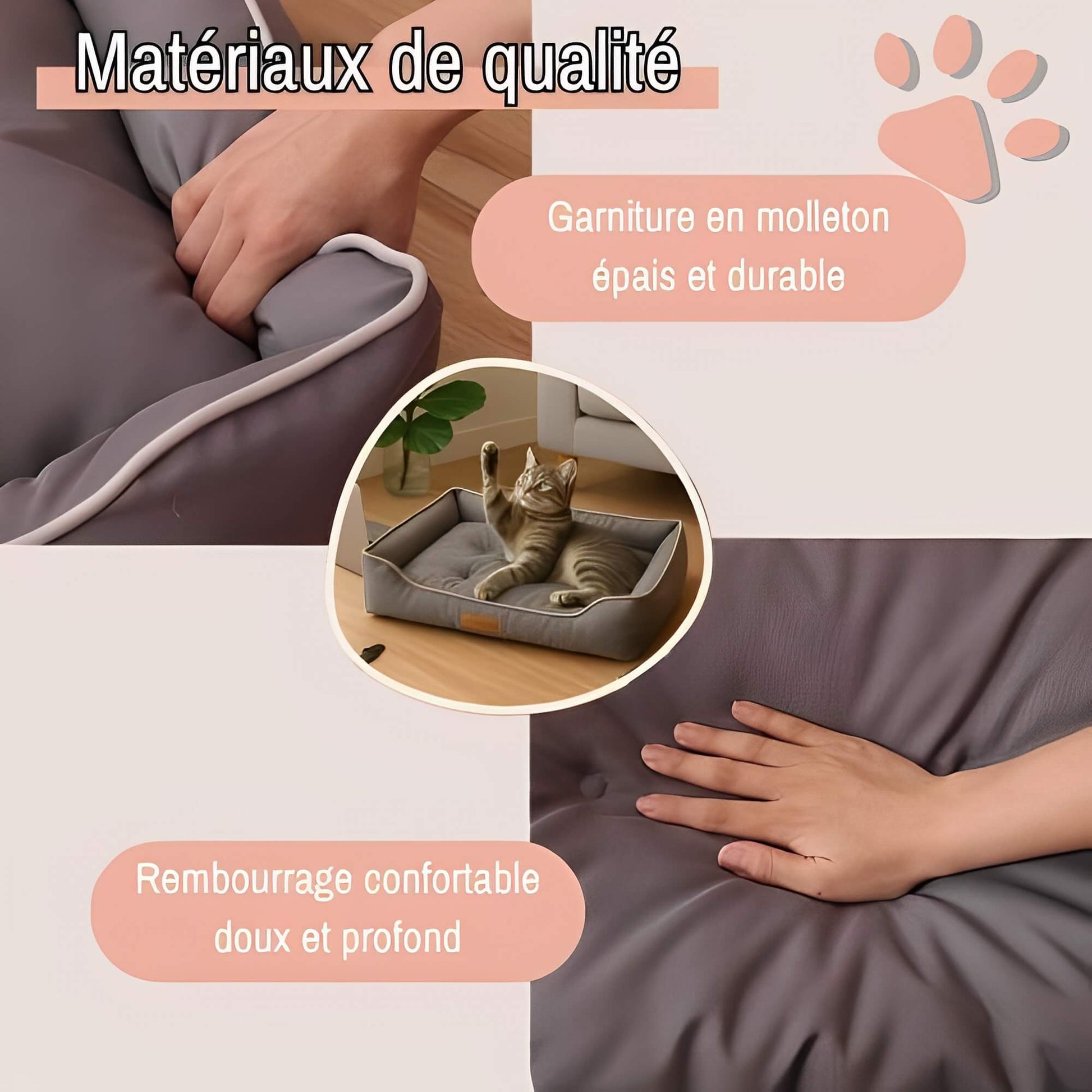 Panier pour chien impermeable nylon JujuProtectBed matériaux qualité