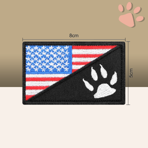 etiquettes velcro scratch pour harnais tactique chien la niche de jules us patte