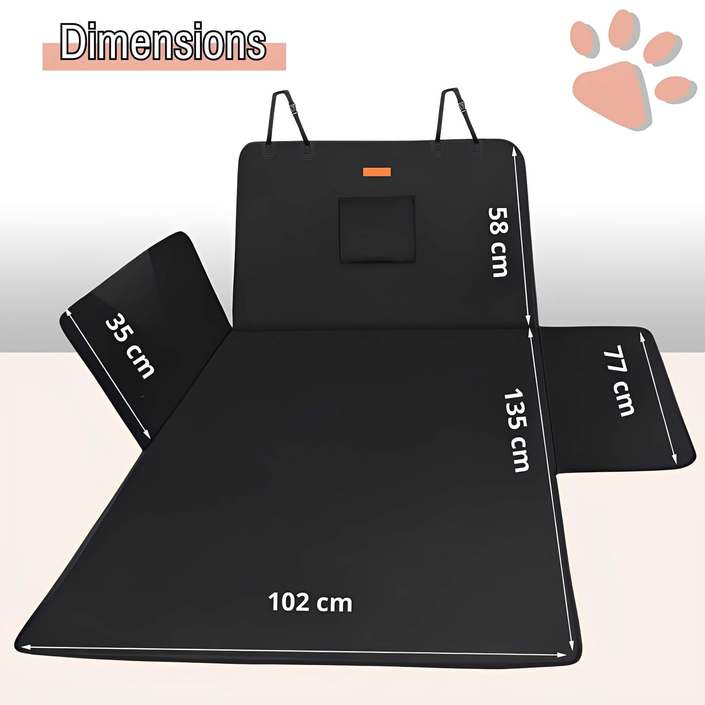 Protection voiture pour chiens la niche de jules JujuBlackProtect dimensions
