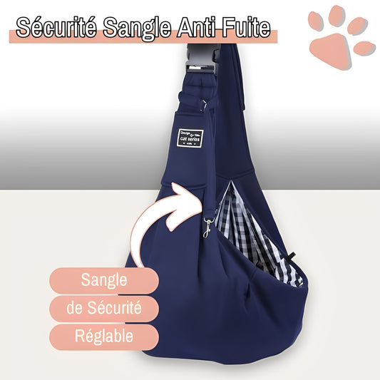 Sac de transport a bandouliere pour chien jujushoulderbag la niche de jules sangle anti fuite