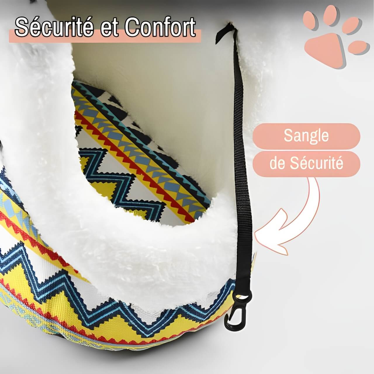 Sac de transport bandouliere pour chien jujucolorbag la niche de jules sangle sécurité anti fuite