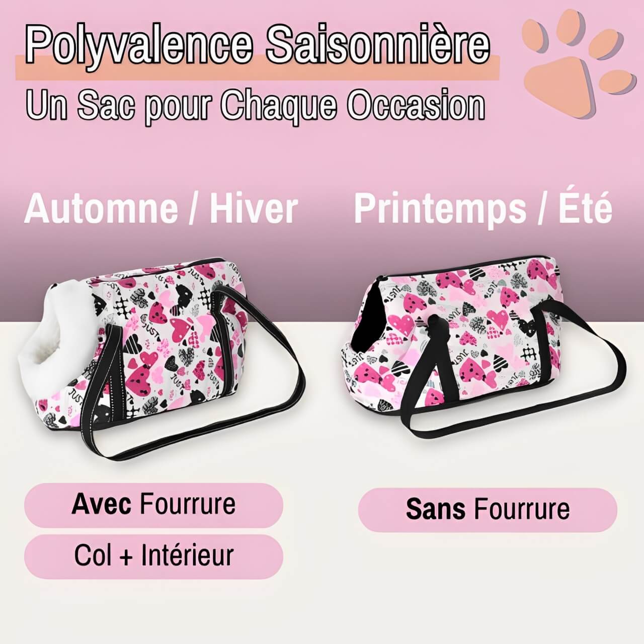 Sac de transport bandouliere pour chien jujucolorbag la niche de jules polyvalence saisons