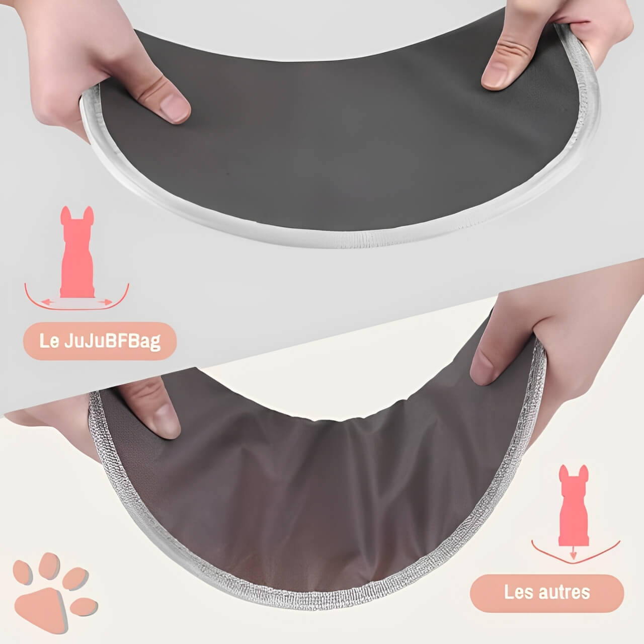 Sac de transport sac a dos pour chien jujubfbag la niche de jules support assise
