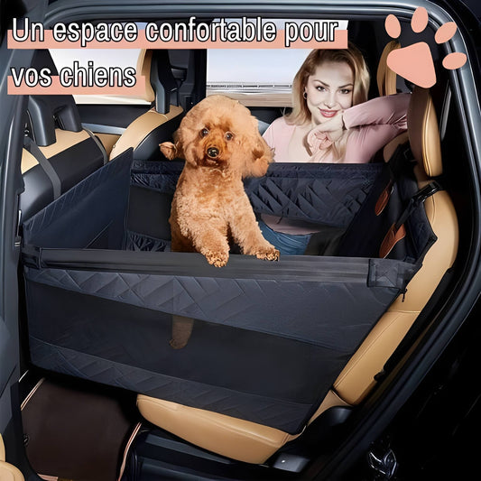 Siege de voiture pour chien Extension de siege arriere La Niche de Jules espace confortable pour vos chiens
