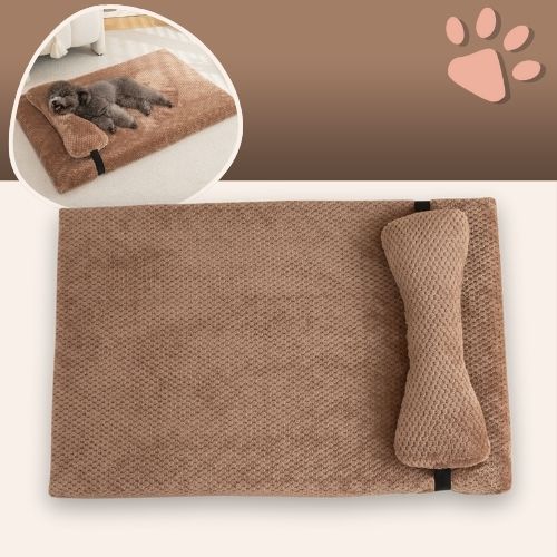 Tapis pour chien JujuRelaxCervical la niche de jules brun