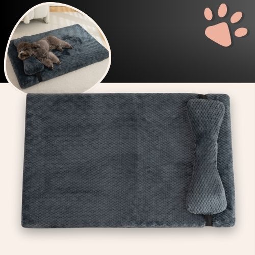 Tapis pour chien JujuRelaxCervical la niche de jules gris foncé