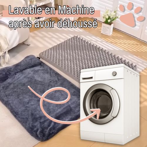 Tapis pour chien JujuRelaxCervical la niche de jules lavable en machine