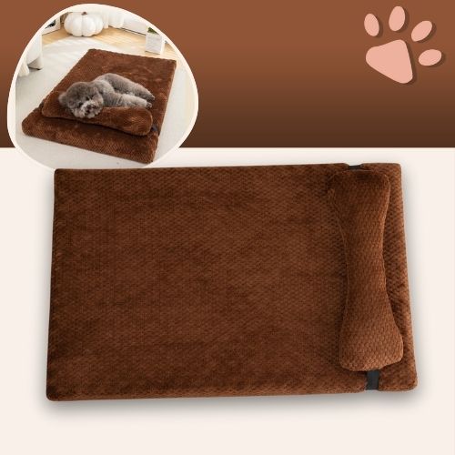 Tapis pour chien JujuRelaxCervical la niche de jules brun