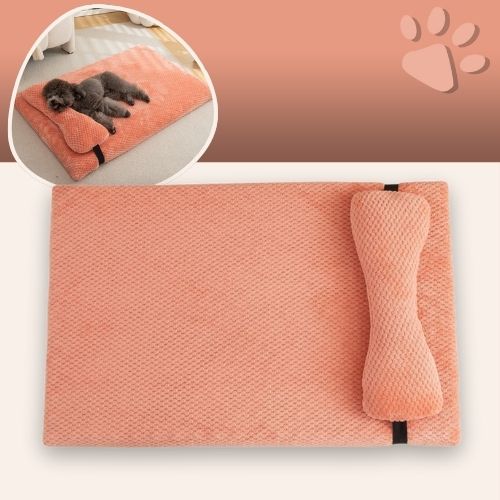 Tapis pour chien JujuRelaxCervical la niche de jules rose