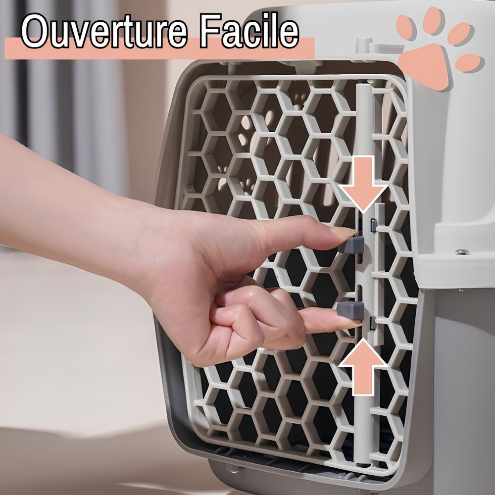 cage de transport pour chien ou chat compagnie aerienne jujutranspet la niche de jules ouverture facile