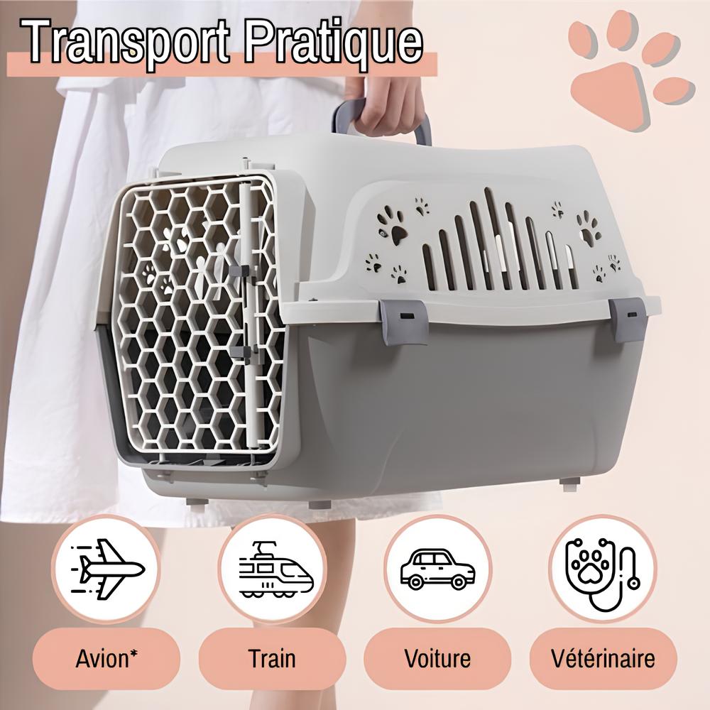 cage de transport pour chien ou chat compagnie aerienne jujutranspet la niche de jules transport pratique avion compagnie aérienne