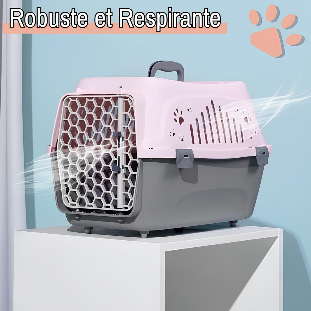 cage de transport pour chien ou chat compagnie aerienne jujutranspet la niche de jules robuste respirante
