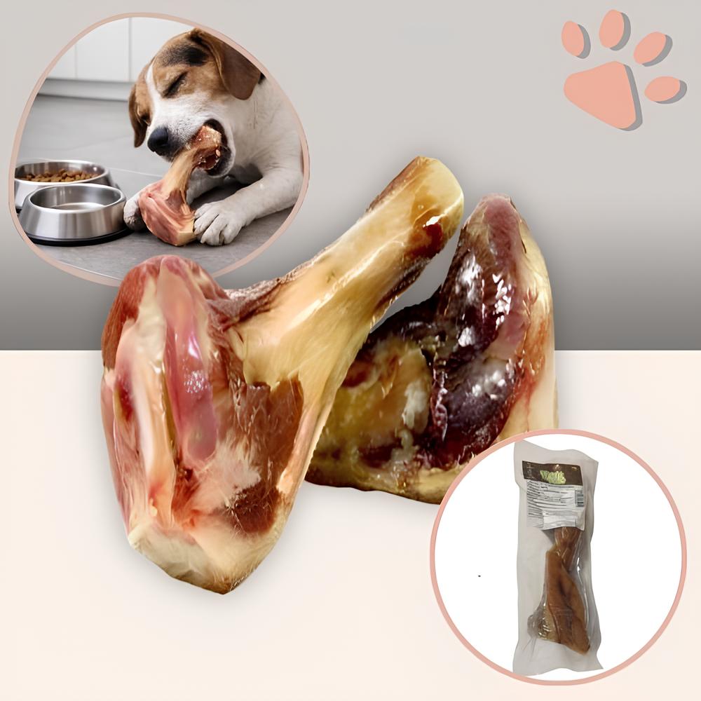 friandise pour chien deux demi os jambon serrano la niche de jules mon ami luki