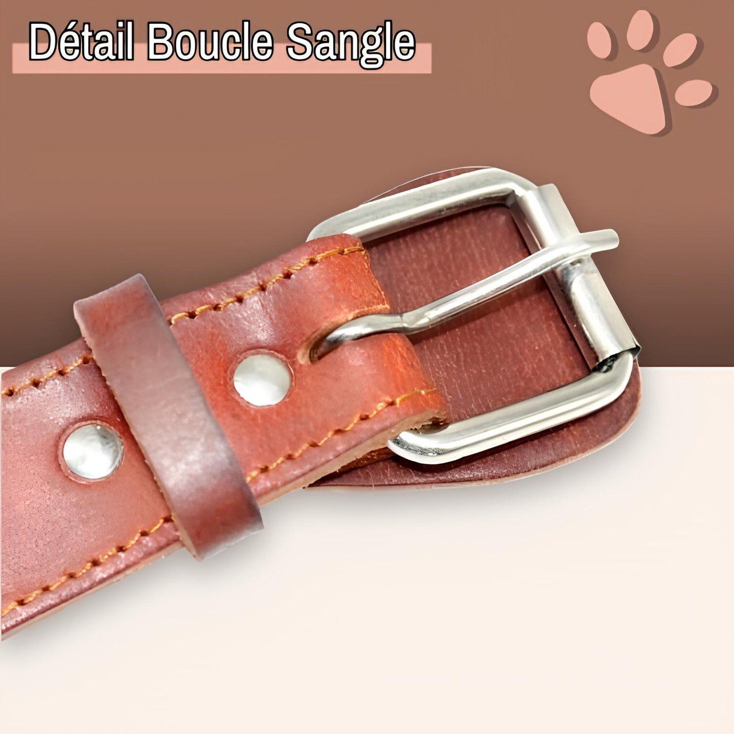 harnais en cuir veritable pour chien la niche de jules jujuluxeharness détail boucle sangle