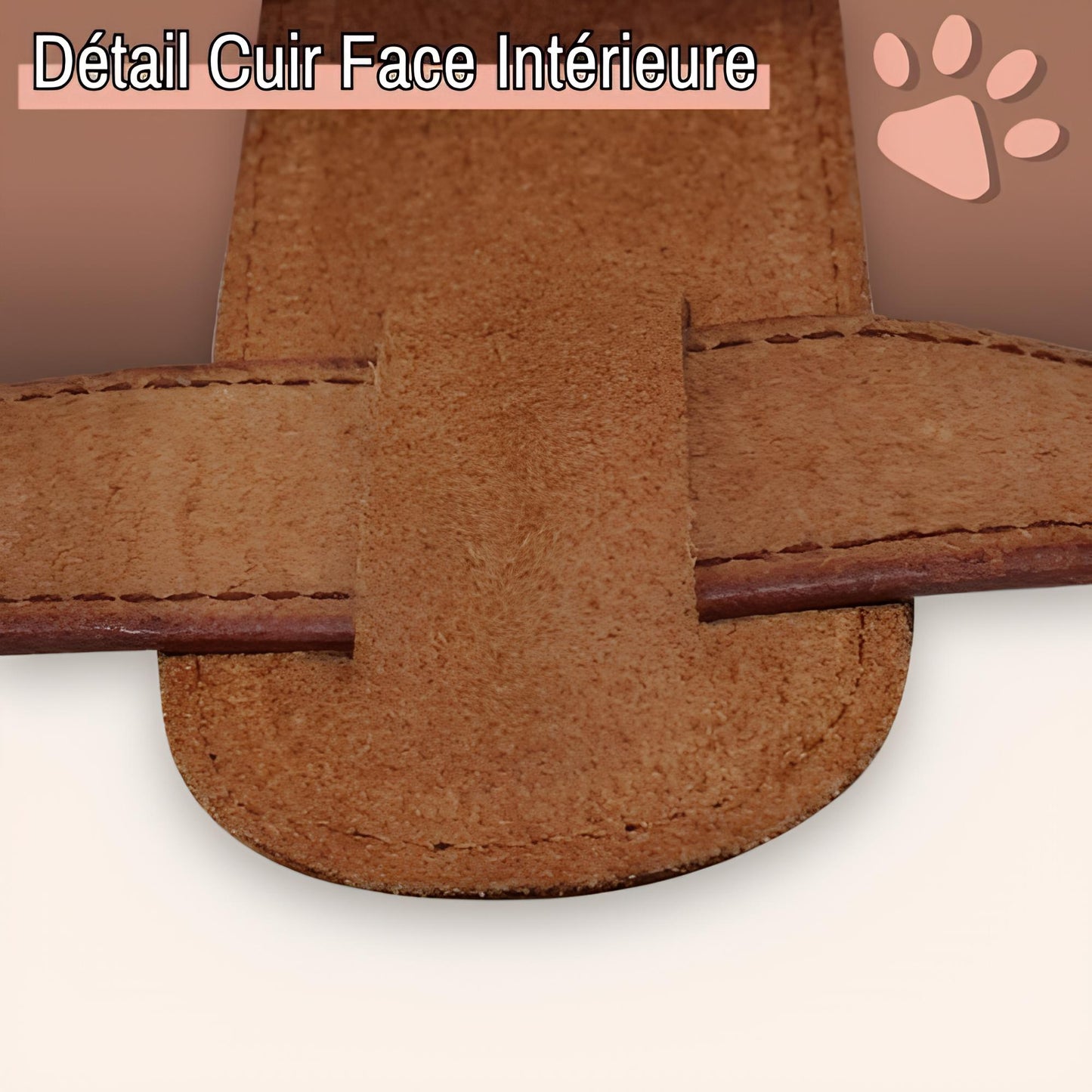harnais en cuir veritable pour chien la niche de jules jujuluxeharness intérieur