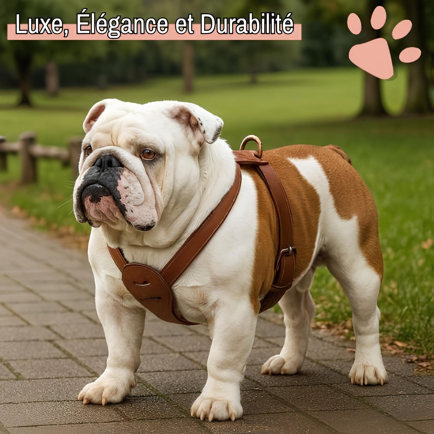 harnais en cuir veritable pour chien la niche de jules jujuluxeharness luxe et élégance