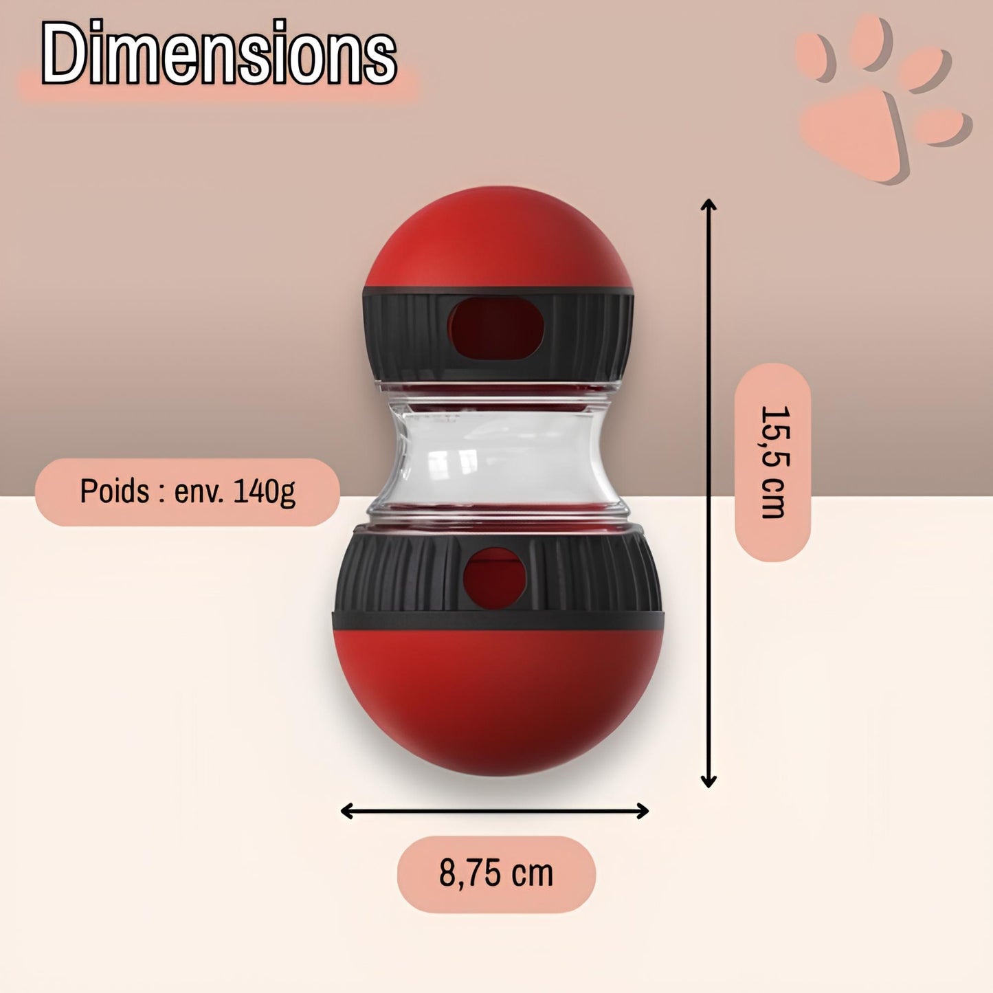 jouet distributeur de croquette pour chien jujusmartfeed la niche de jules dimensions