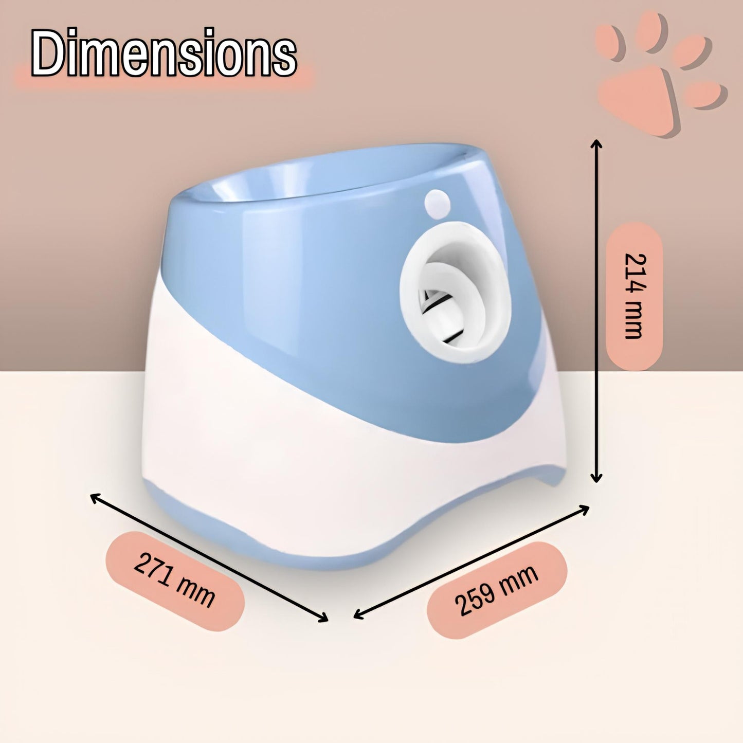 jouet pour chien lanceur de balle jujulaunchball la niche de jules dimensions